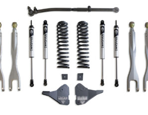 2023-2025 F-250/F-350 4WD DIESEL 2.5" COIL SPRING LEVELING KIT W/ 4-LINKS (VULCAN SHOCKS)