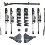 2023-2026 F-250/F-350 4WD DIESEL 2.5" COIL SPRING LEVELING KIT W/ 4-LINKS (VULCAN RESERVOIR SHOCKS)
