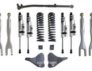 2023-2025 F-250/F-350 4WD DIESEL 2.5" COIL SPRING LEVELING KIT W/ 4-LINKS (VULCAN RESERVOIR SHOCKS)