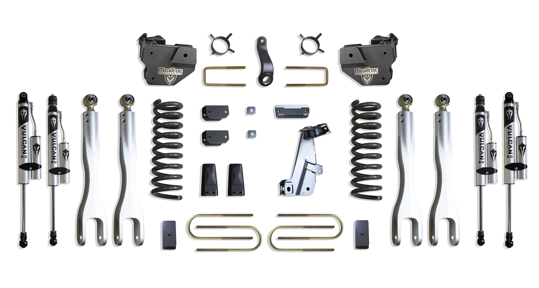 2013-2018 RAM 3500 4WD DIESEL 4" LIFT KIT W/ 4-LINKS (VULCAN RESERVOIR SHOCKS)