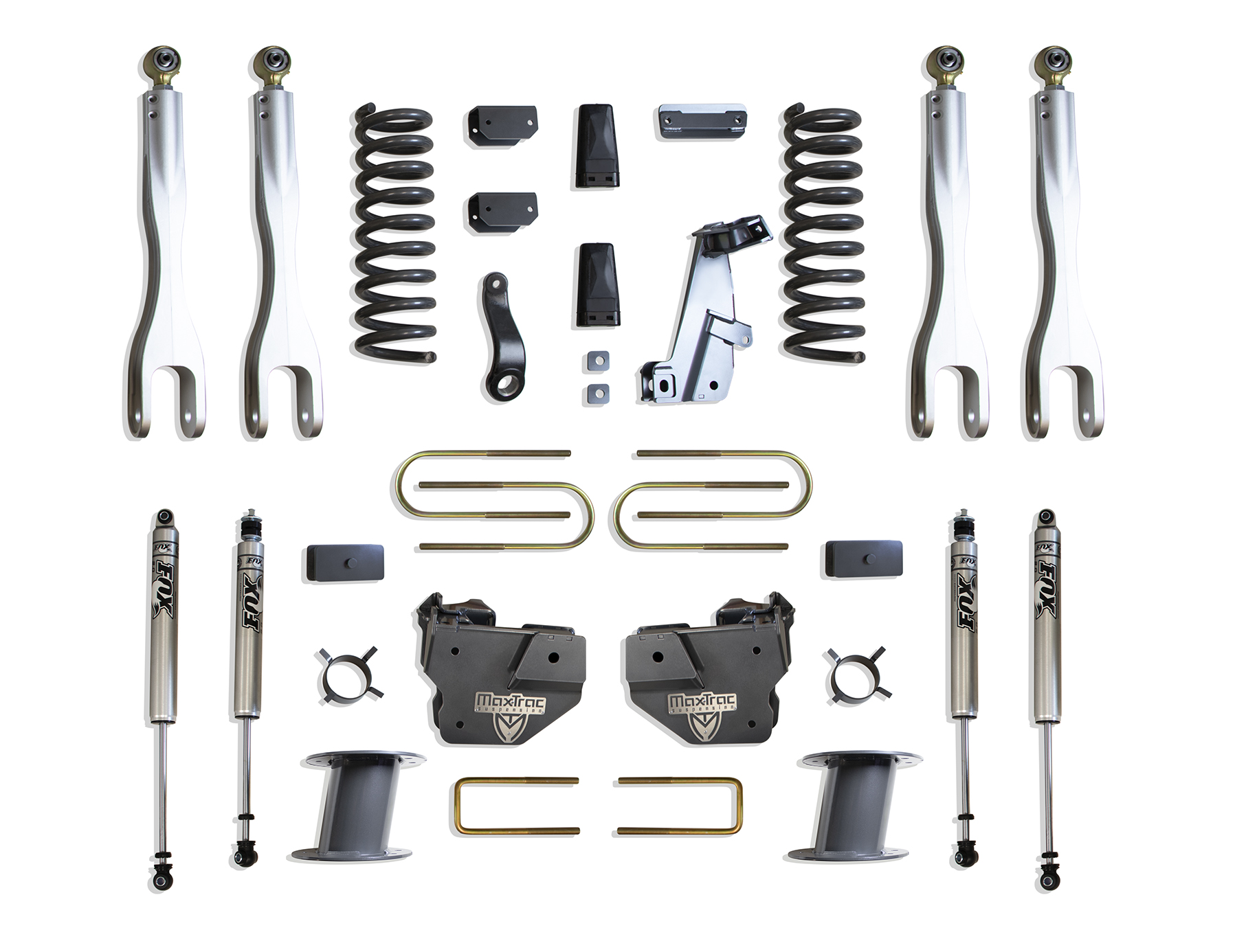 2013-2018 RAM 3500 4WD DIESEL 8" LIFT KIT W/ 4-LINKS (FOX SHOCKS) (FACTORY REAR AIR RIDE)