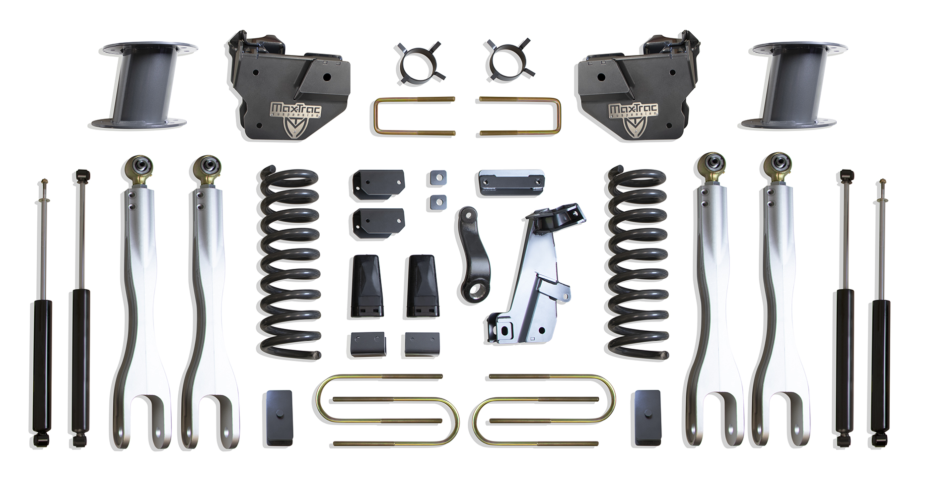 2013-2018 RAM 3500 4WD DIESEL 8" LIFT KIT W/ 4-LINKS (MAX TRAC SHOCKS) (FACTORY REAR AIR RIDE)