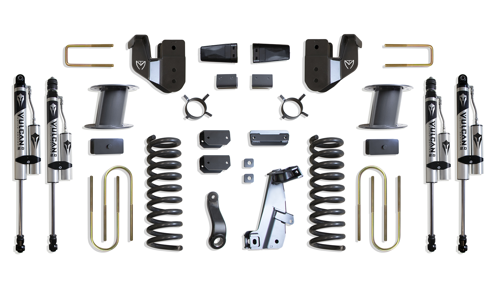 2013-2018 RAM 3500 4WD DIESEL 8" LIFT KIT (VULCAN RESERVOIR SHOCKS) (FACTORY REAR AIR RIDE)