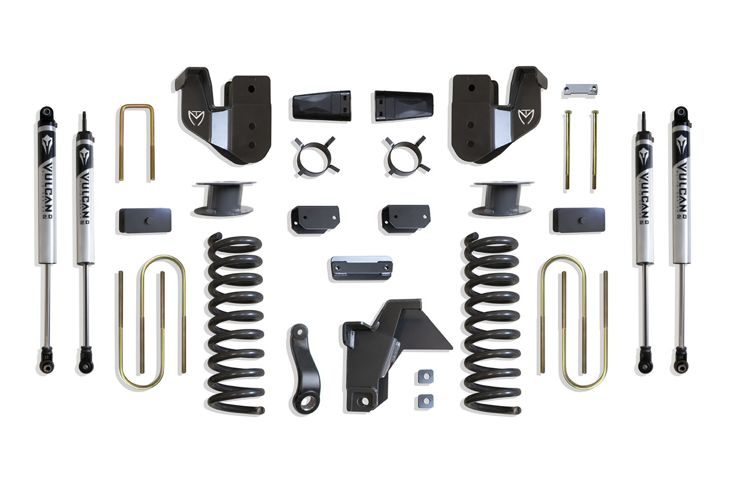 2019-2024 RAM 3500 4WD DIESEL 6" LIFT KIT (VULCAN SHOCKS) (FACTORY REAR AIR RIDE)
