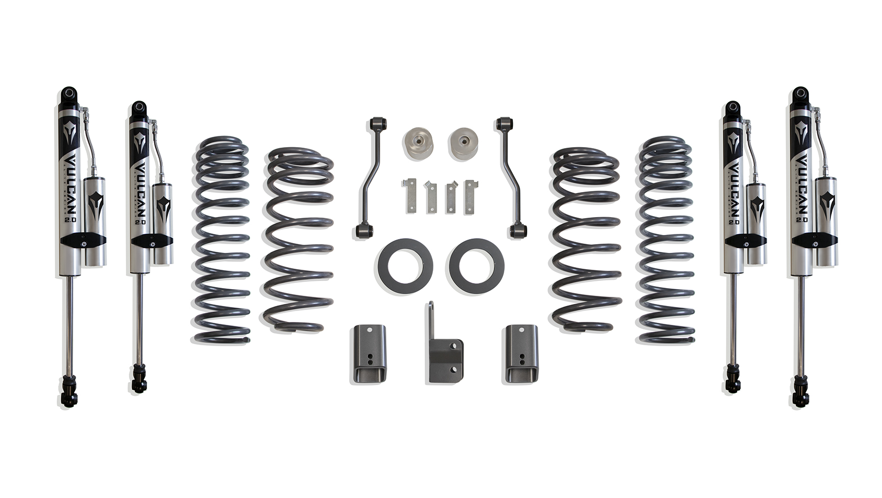 2021-2025 JEEP JL WRANGLER 4XE (HYBRID) 4" LIFT KIT W/ VULCAN RESERVOIR SHOCKS