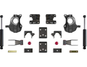 2016-2018 SILVERADO/SIERRA 1500 2WD/4WD 2"/4" LOWERING KIT (SPINDLES) (STAMPED/ALUM ARMS)