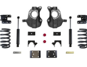 2016-2018 SILVERADO/SIERRA 1500 2WD/4WD 3"/5" LOWERING KIT (SPINDLES/COILS) (2DR, STAMPED/ALUM ARMS)