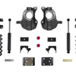 2016-2018 SILVERADO/SIERRA 1500 2WD/4WD 4"/6" LOWERING KIT (SPINDLES/COILS) (4DR, STAMPED/ALUM ARMS)