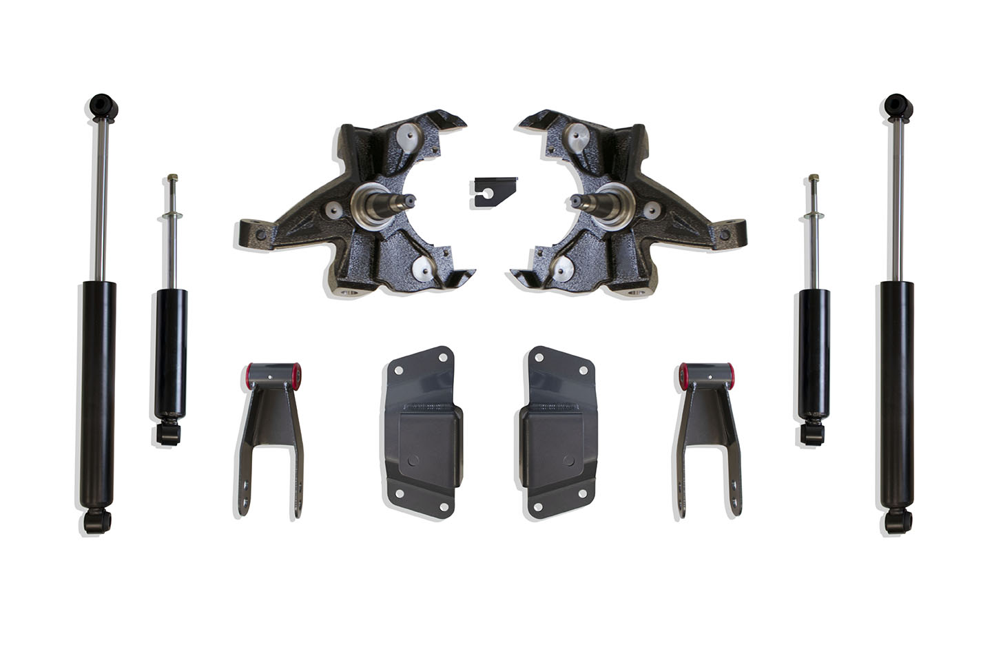 1988-1991 SILVERADO/SIERRA 1500 2WD 2"/4" LOWERING KIT (SPINDLES, LD ROTORS)