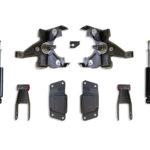 1988-1991 SILVERADO/SIERRA 1500 2WD 2"/4" LOWERING KIT (SPINDLES, LD ROTORS)