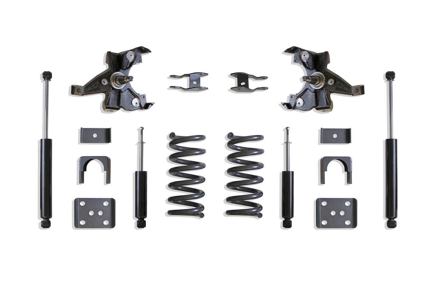 1988-1998 SILVERADO/SIERRA 1500 2WD 3"/5" LOWERING KIT (V6, HD ROTORS)