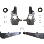 2021-2026 GM SUV 3"/4" LOWERING KIT (SPINDLES/STRUTS/REAR ARMS) (NON MAGNERIDE/ADAPTIVE RIDE) *** SIGNIFICANT REAR GROUND CLEARANCE REDUCTION ***