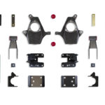 2007-2016 SILVERADO/SIERRA 1500 2WD/4WD 2"/4" LOWERING KIT (SPINDLES, CAST STEEL ARMS)