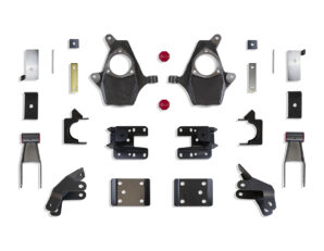 2014-2016 SILVERADO/SIERRA 1500 2WD/4WD 2"/4" LOWERING KIT (MAGNERIDE MODELS) (SPINDLES, CAST STEEL ARMS)