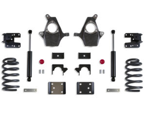 2007-2013 SILVERADO/SIERRA 1500 2WD/4WD 3"/5" LOWERING KIT (SPINDLES/COILS, SINGLE CAB)