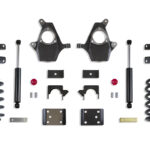2014-2018 SILVERADO/SIERRA 1500 2WD/4WD 4"/6" LOWERING KIT (SPINDLES/COILS, SINGLE CAB, CAST STEEL ARMS)