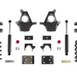 2014-2018 SILVERADO/SIERRA 1500 2WD/4WD 4"/6" LOWERING KIT (SPINDLES/COILS, EXT/CREW CAB, CAST STEEL ARMS)