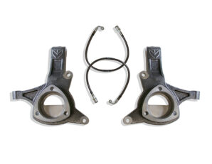 2007-2016 SILVERADO/SIERRA 1500 2WD | 2007-2014 GM SUV 2WD 4.5" LIFT SPINDLES W/ BRAKE LINES (CAST STEEL ARMS)