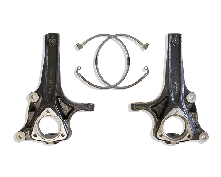 2019-2024 RAM 1500 (6-LUG) 2WD 4" LIFT SPINDLES W/ BRAKE LINES