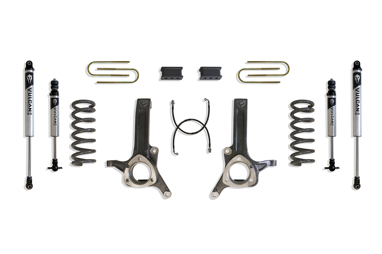 2003-2008 RAM 2500 & 1500 MEGA CAB 2WD 6" LIFT KIT (4.125" X 13.5" U-BOLTS) (5.7L HEMI) (VULCAN IFP SHOCKS)