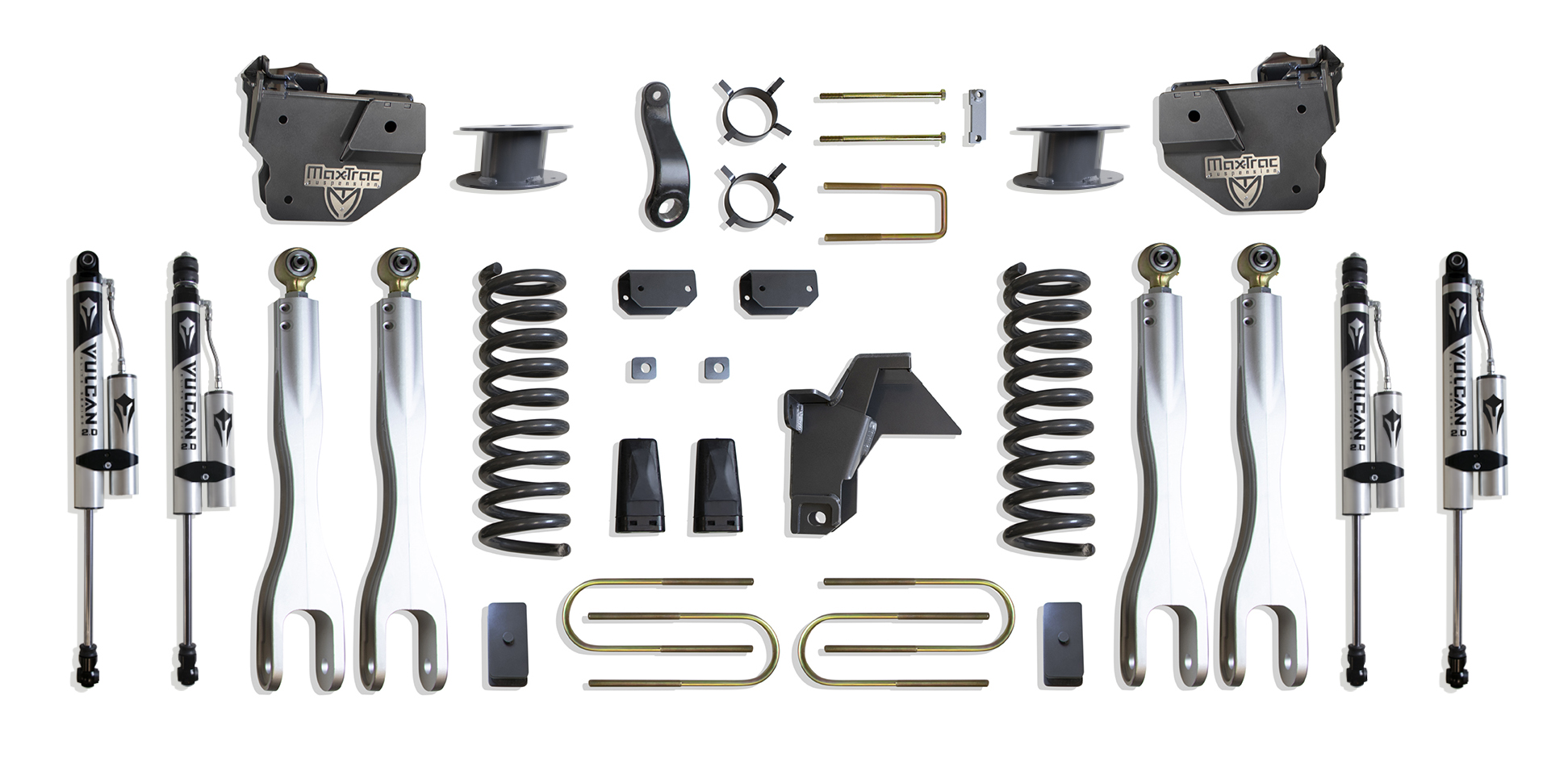 2019-2024 RAM 3500 4WD DIESEL 6" LIFT KIT W/ 4-LINKS (VULCAN RESERVOIR SHOCKS) (FACTORY REAR AIR RIDE)