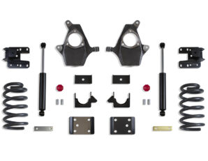 2014-2018 SILVERADO/SIERRA 1500 2WD/4WD 3"/5" LOWERING KIT (SPINDLES/COILS, SINGLE CAB, CAST STEEL ARMS)