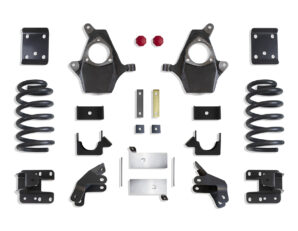 2014-2018 SILVERADO/SIERRA 1500 2WD/4WD 3"/5" LOWERING KIT (MAGNERIDE, EXT/CREW CAB, CAST STEEL ARMS)
