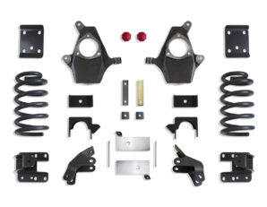 2014-2018 SILVERADO/SIERRA 1500 2WD/4WD 4"/6" LOWERING KIT (MAGNERIDE, EXT/CREW CAB, CAST STEEL ARMS)